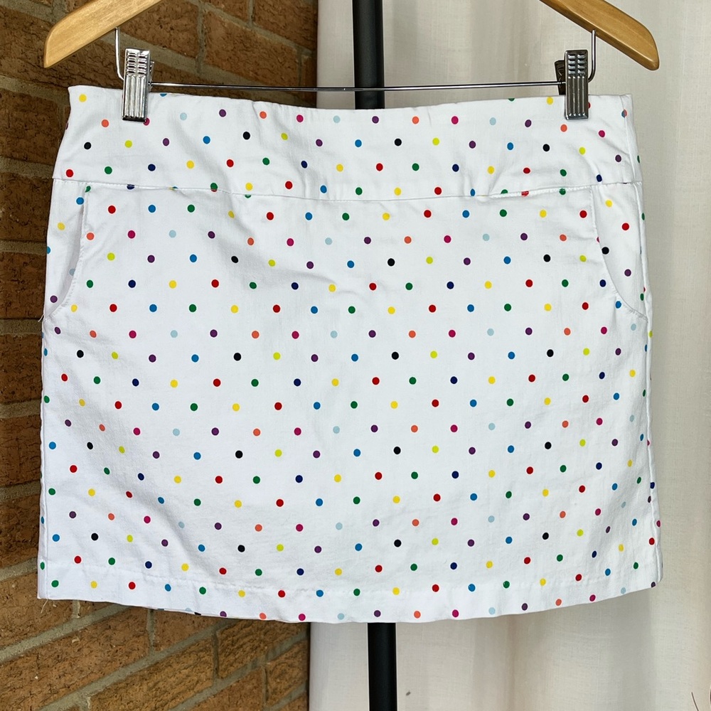 ZAC & RACHEL petite multicolor Polka dot skort- 10P